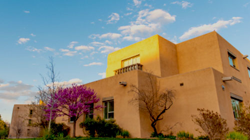 Photo of the exterior of a dorm building on UNM Campus