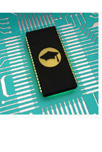 computer chip with mortar board image