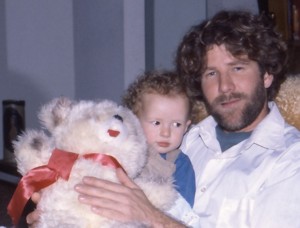 Gary with his daughter, 1981