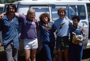 John & students at the 1980 SWAP meeting.