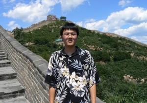 Yang at the Great Wall of China, 2007