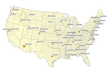 World Map Capitals