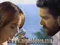 Gabriela Spanic and Miguel de León