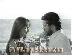 Actress Gabriela Spanic and Miguel de León