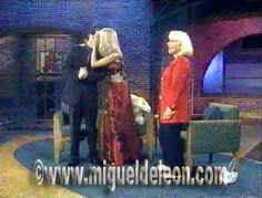 Miguel de Le&oacute;n, Gabriela Spanic y Cristina Saralegui