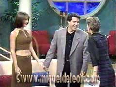 Gabriela Spanic, Miguel de León y la conductora Maite Delgado