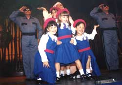 Daniela Aedo with her 'friends and classmates'