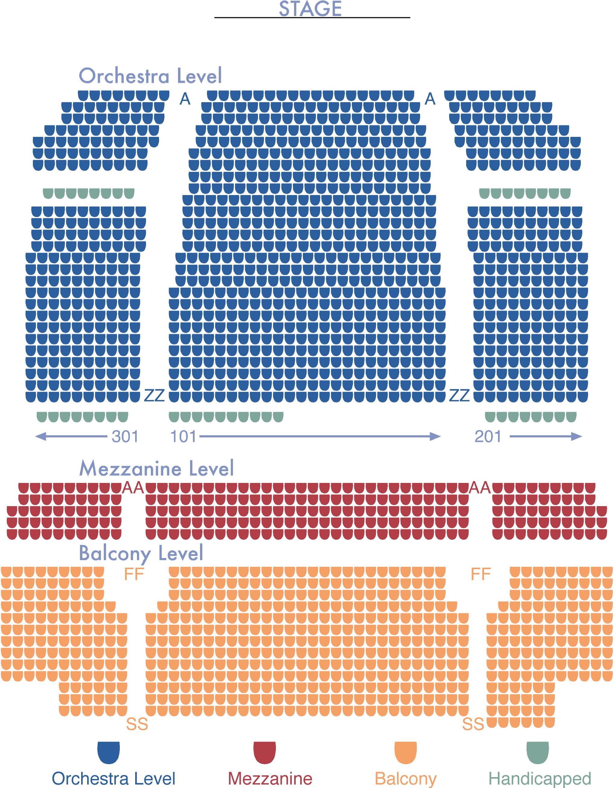 Popejoy Hall Seating Chart
