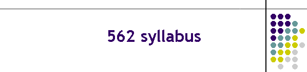 562 syllabus