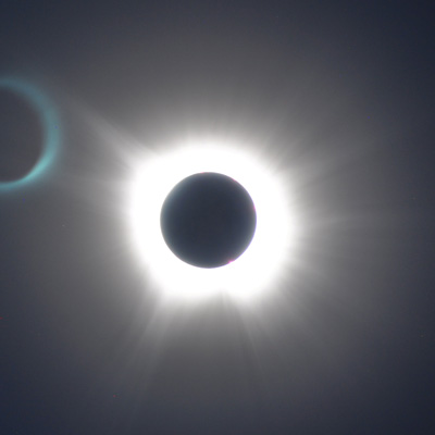 2024 total solar eclipse long exposure