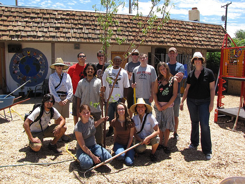 Lobo Gardens planting fruit trees