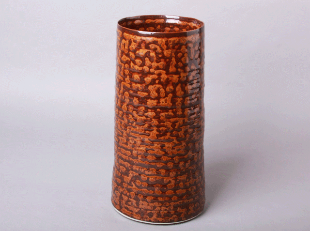 brown glaze vase