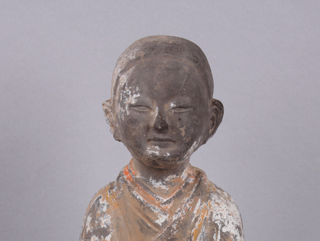 Han tomb attendant's face