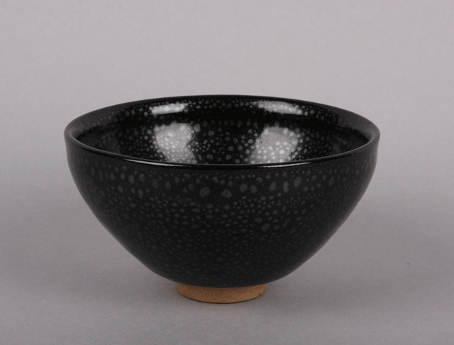 Oil spot glaze tea bowl