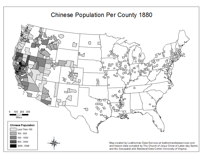 The Chinese in the U.S., 1880