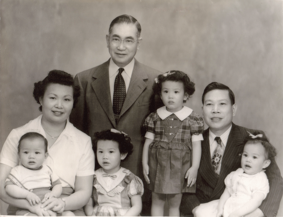 The Jeung family, about 1950