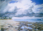 Halcyon Point, Bahamas pastel by Jeff Potter  SOLD