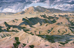 Badlands near Ladron Peak oil by Jeff Potter  <p>