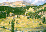 Mix Lake Below Conejos Peak oil by Jeff Potter  SOLD