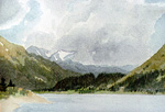 Kenai Lake watercolor by Jeff Potter