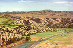 Along the Pecos River oil by Jeff Potter   SOLD