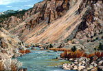 The Rio Grande Near Pilar oil by Jeff Potter   SOLD