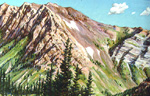 Way Up in the Wasatch pastel by Jeff Potter   SOLD