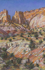 Beyond Long Canyon pastel by Jeff Potter SOLD