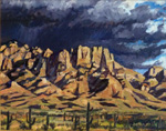 Storm over Santa Catalina Mountains oil painting by Jeff Potter AVAILABLE