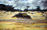 Cerro La Jara pastel by Jeff Potter  SOLD