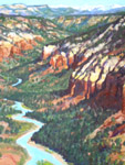 Chama River Canyon oil painting by Jeff Potter  AVAILABLE