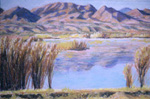 Chupadura Mountain pastel by Jeff Potter  SOLD