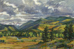 Crystal River Valley pastel by Jeff Potter SOLD