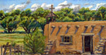 Rancho de los Golondrinas morada plein air pastel by Jeff Potter AVAILABLE