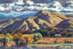 Gila River Valley Autumn pastel by Jeff Potter SOLD