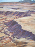 Hidden Mountain Aerial #1 pastel by Jeff Potter AVAILABLE