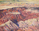 Hidden Mtn. Aerial #2 oil painting by Jeff Potter SOLD