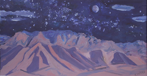 Sandia Night Sky abstractio oil by Jeff Potter AVAILABLE