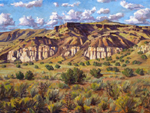 Late Summer, La Bajada oil painting by Jeff Potter AVAILABLE