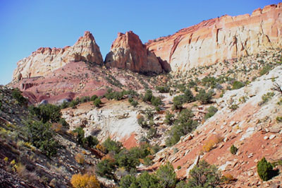 Below the upper entrance to Long Canyon photo by Jeff Potter