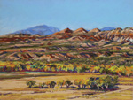 October afternoon Bosquecito, NM plein air pastel by Jeff Potter AVAILABLE