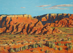 Paria River Canyon Shadows oil by Jeff Potter SOLD