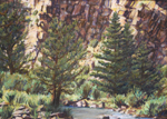 Rio Puebla plein air pastel by Jeff Potter AVAILABLE