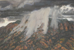 Sandia Crest Deluge pastel byJjeff Potter AVAILABLE