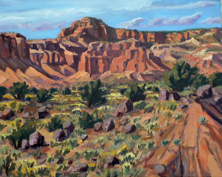 Torrey Breaks plein air oil by Jeff Potter AVAILABLE