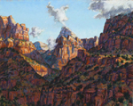 West Zion Shadows pastel by Jeff Potter AVAILABLE