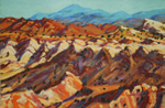 White Mesa Patterns pastel by Jeff Potter AVAILABLE