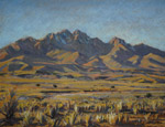 Winter Shadows on Ladron Peak pastel by Jeff Potter AVAILABLE