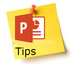 sticky note with powerpoint icon and tutorial