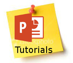 sticky note with powerpoint icon and tutorial